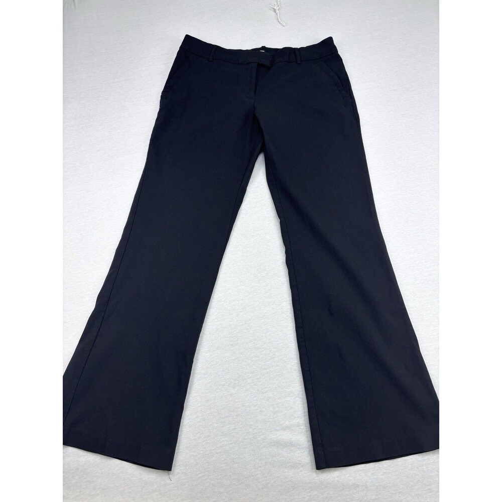 Studio 1940 Pants 14 Black Wide Leg Dress Office Rayon Blend